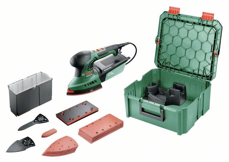 Bosch Home and Garden PSM 200 AES + SystemBox 06033B6002 Multislip 200 W 92 x 182 mm