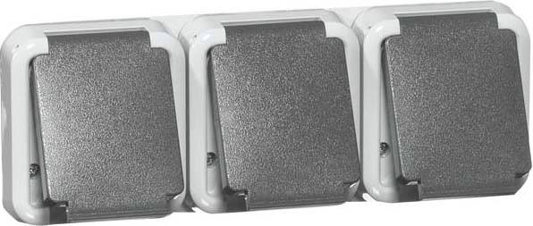 PEHA by Honeywell 1x Komplett Kontaktskydd Grå 312771 2 st