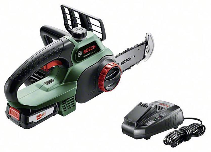 Bosch Home and Garden UniversalChain 18 Batteri Motorsåg exkl. batteri, med skyddsbygel Svärdlängd 200 mm