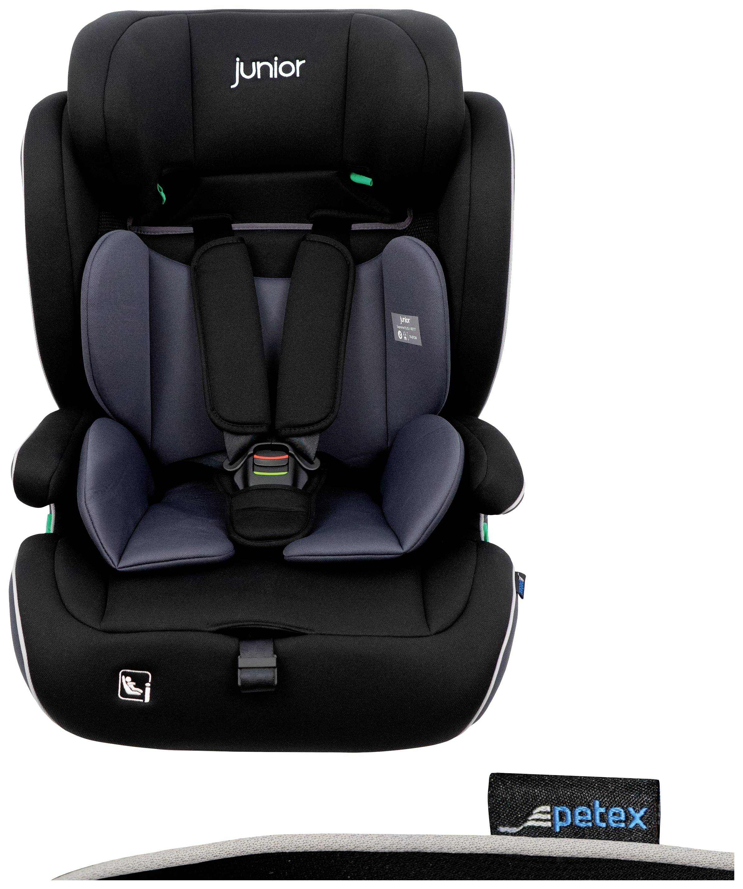 Petex Supreme Plus 1151 ISOFIX schwarz HDPE nach ECE R129 Bilbarnstol Svart