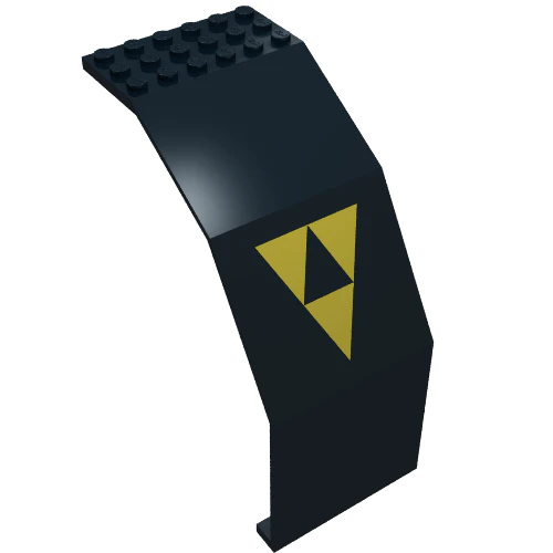 Part 2408p02 – Panel 10 x 6 x 11 with Blacktron I Logo Pattern