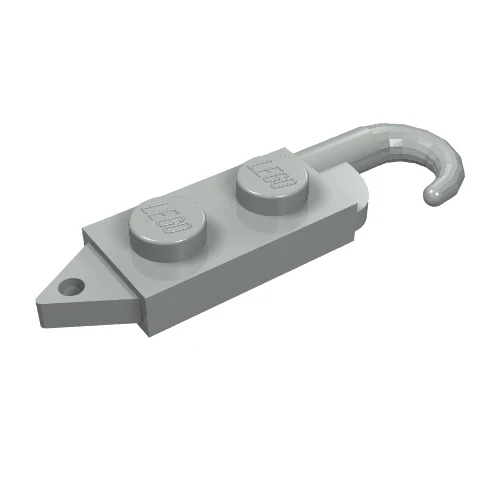 Part 3127 – Hook Plate, Modified 1 x 2 with Crane Hook Left