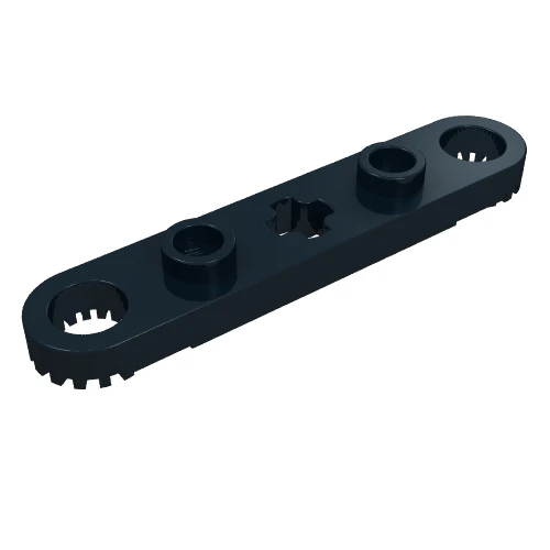 Part 2711 – Technic, Plate 1 x 5 with Toothed Ends, 2 Studs and Center Axle Hole