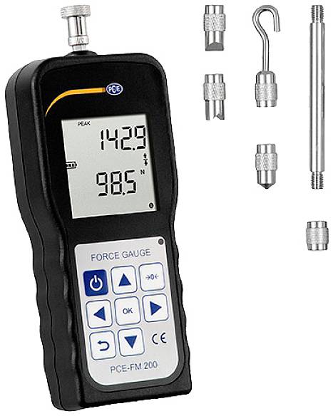 PCE Instruments PCE-FM 200 Dynamometer (ej certifierad kalibrering)