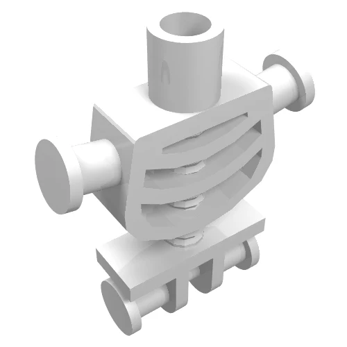 Part 60115 – Torso Skeleton, Rounded Rib Cage and Thick Shoulder Pins