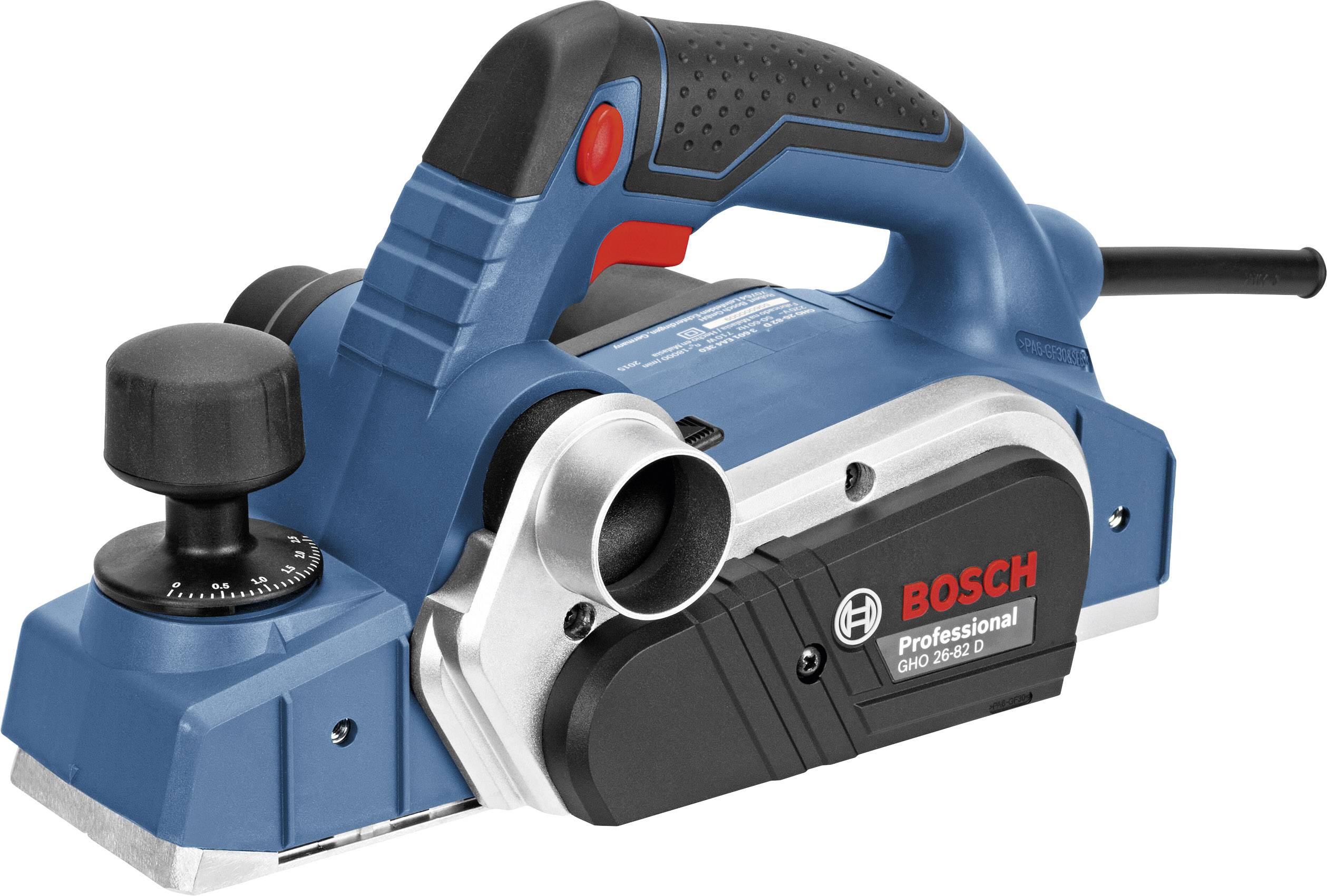 Bosch Professional GHO 26-82 D Elhyvel inkl. väska Hyvelbredd: 82 mm 710 W falsdjup (max.): 9 mm