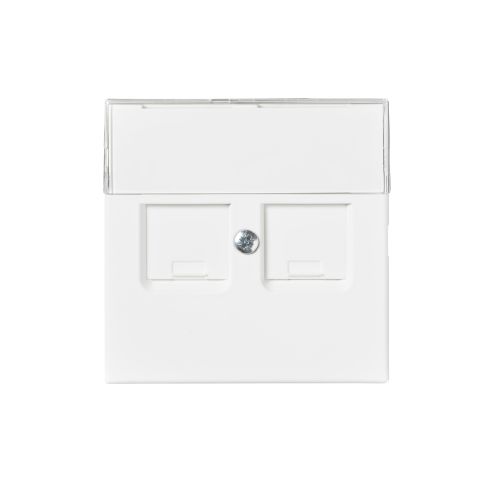 ABB 1819DC-884 Centrumplatta dammskydd, vit