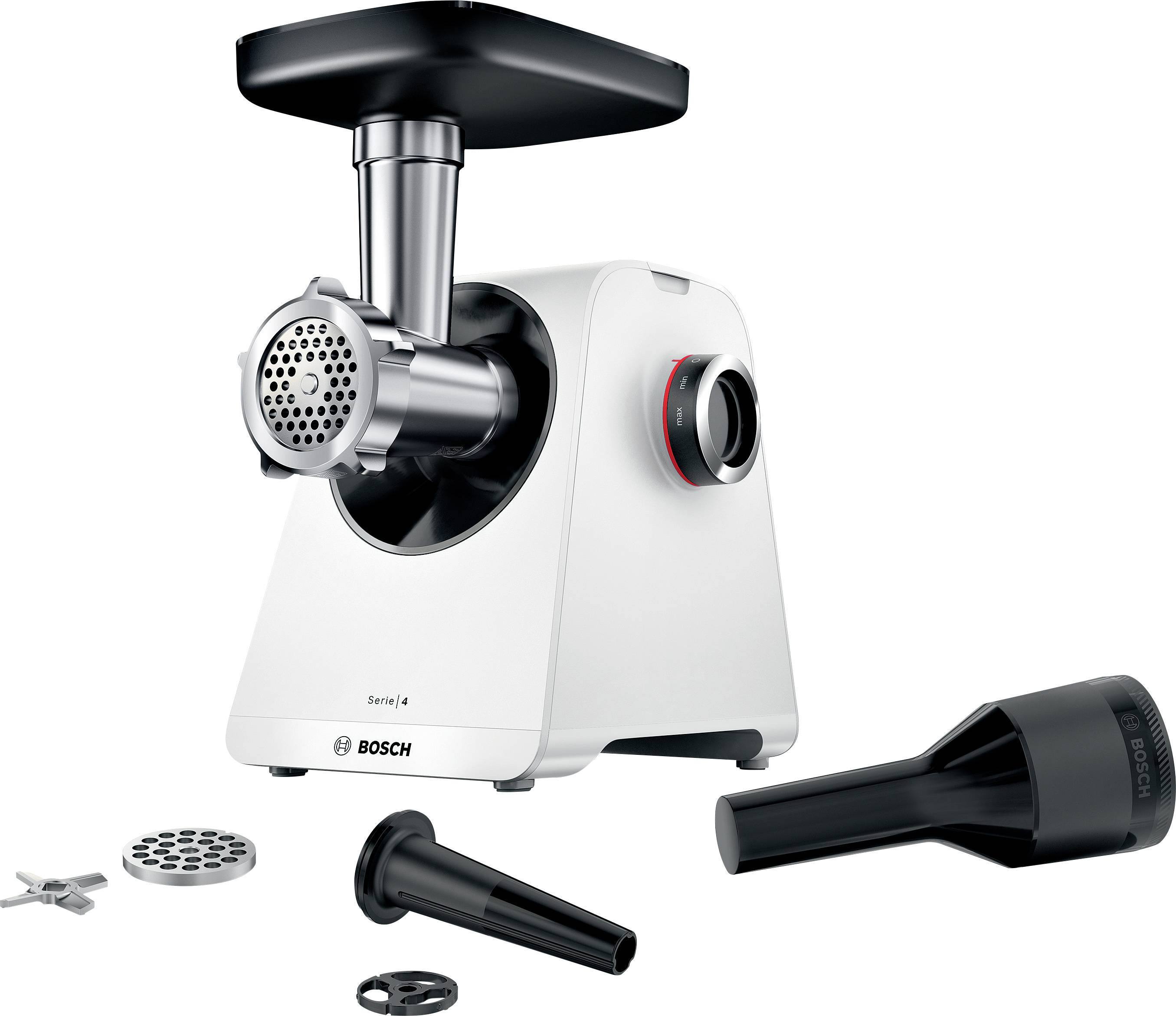 Bosch Multi Power Serie 4, 1900 Watt Blockierleistung MFWS420W Köttkvarn 1300 W Vit