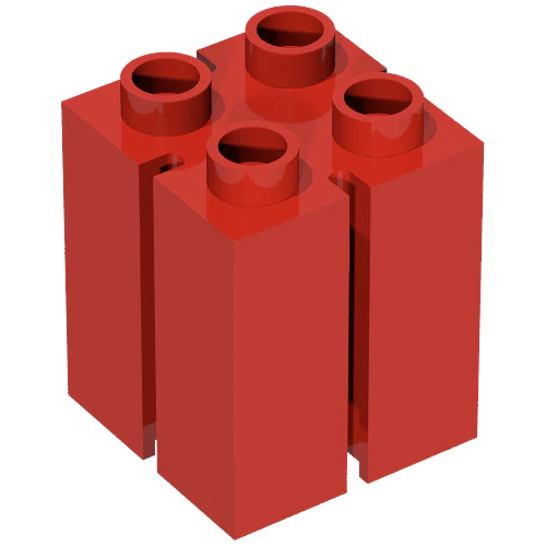 Part 41978 – Duplo, Brick 2 x 2 x 2 with Channels