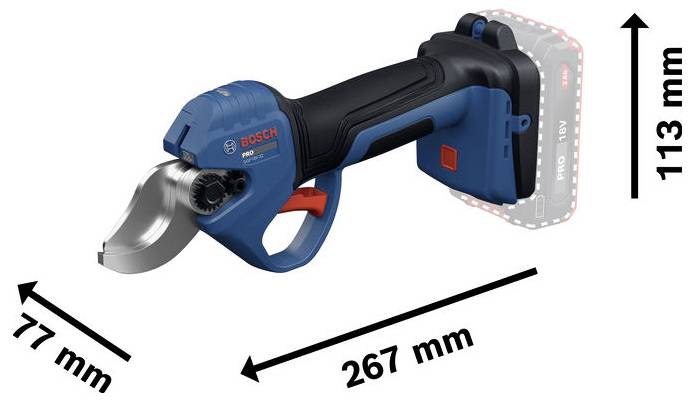 Bosch Professional 06008D8200 GGP18V-32 Pruner 18V Batteridriven sekatör