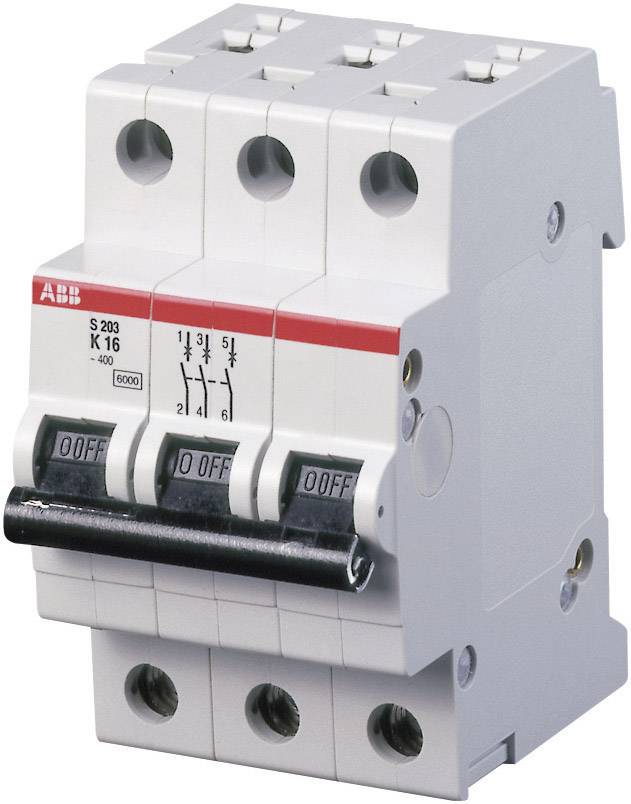 ABB 2CDS253001R0487 S203-K20 Automatsäkring 3-polig 20 A