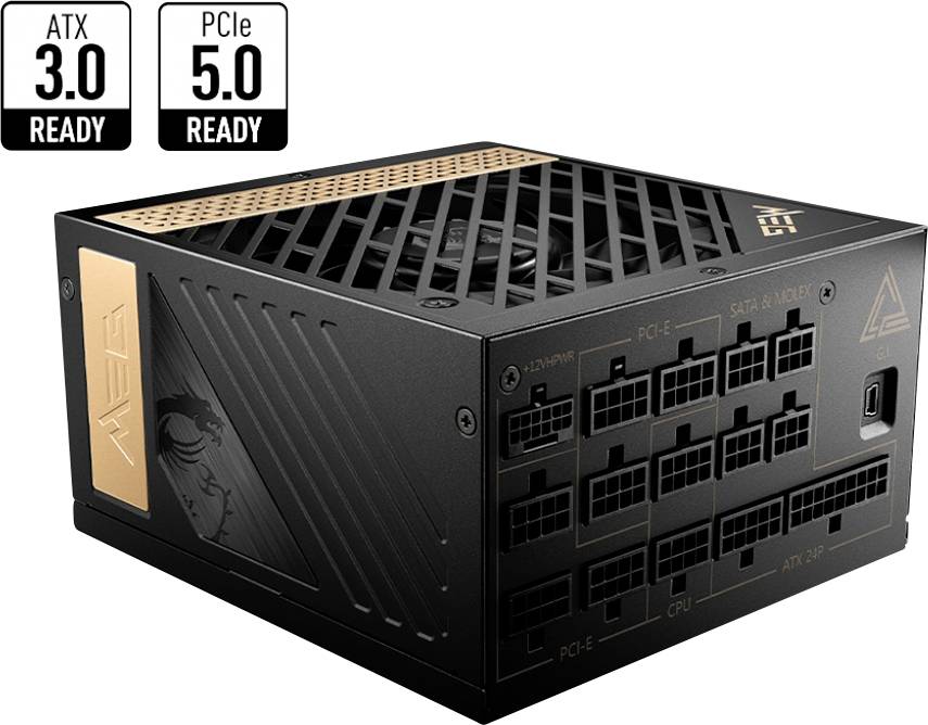MSI MEG Ai1300P PCIE5 PC nätaggregat 1300 W ATX 80PLUS® Platinum