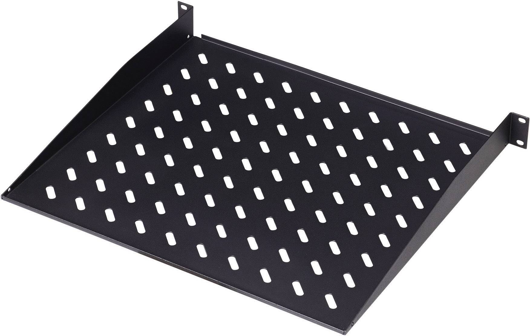 Digitus DN-19 TRAY-1-SW 19 tum 1 U Fast montering Lämplig för skåpdjup: från 450 mm Svart