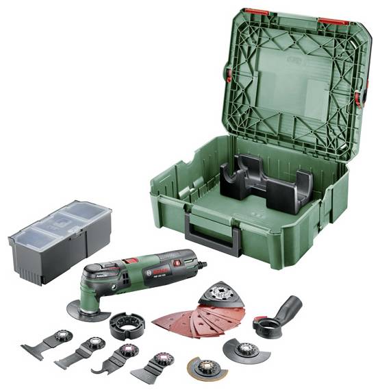 Bosch Home and Garden PMF 250 CES in SystemBox + 20 Zubehörteile 0603102106 Multiverktyg 250 W