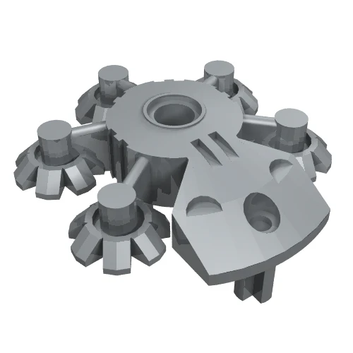 Part 44938 – Bionicle Weapon 5 x 5 Shield with Gear Tips