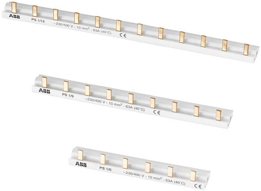 ABB 2CDL210001R1006 ABB STOTZ-KONTAKT samlingsskena PROM Compact PS 1/6 Phase busbar Antal serier 1 Grå 1-polig 10 mm² 1