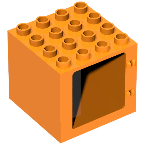 Part 18857 – Duplo Door / Window Frame 4 x 4 x 3 Thin Top