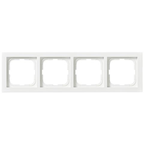 ABB 1724F85-884 Täckram 4-fack, vit, 85 mm