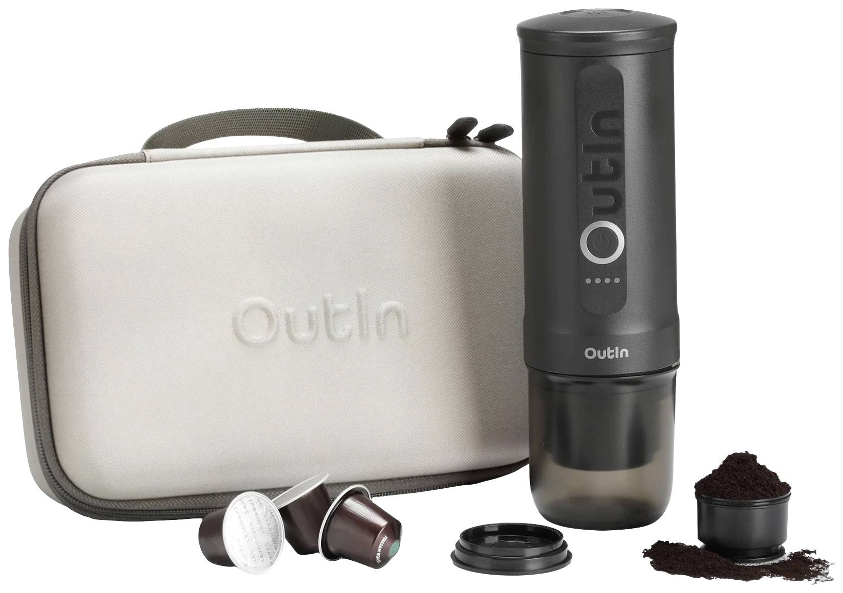 OutIn Nano Espressomaskin Rymdgrå för resan / portabel