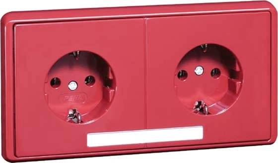 PEHA by Honeywell 1x Komplett Kontaktskydd Rubinröd 797811 1 st