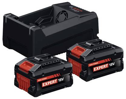 Bosch Professional 1600A0373P 2x EXBA18V-55 + GAL12V/18V-80 Verktygsbatteri och laddare 4 Ah