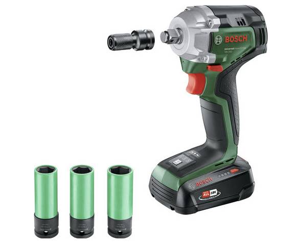 Bosch Home and Garden UniversalImpactDrive 18V-350 0603980305 Mutterdragare batteri 350 Nm 18 V Antal batterier som ingå