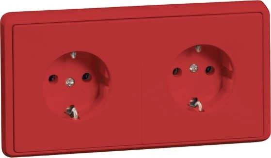 PEHA by Honeywell 1x Komplett Kontaktskydd Rubinröd 898311 1 st