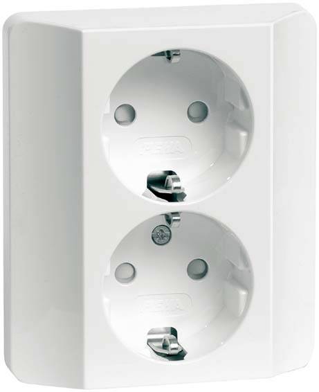 PEHA by Honeywell 1x Komplett Kontaktskydd Vit 491711 1 st