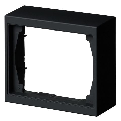 ABB 1721S100-885 Förhöjningsram 1-fack, 100 x 40 mm, svart
