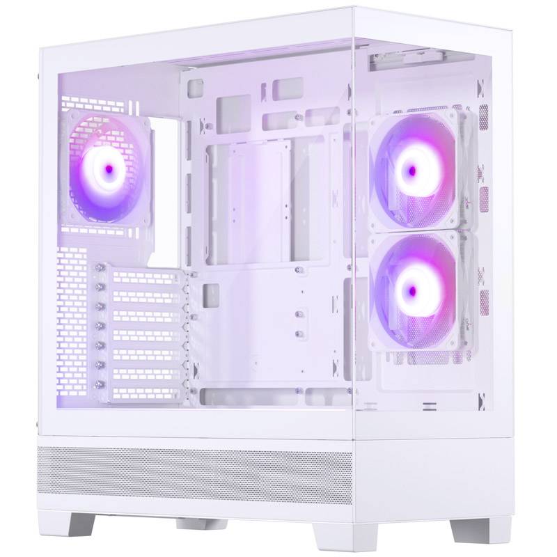 Phanteks Phanteks XT View Tempered Glass Windows, D-RGB – weiß Midi-Tower Hölje, Datorchassi GAMER, Datorchassi Vit