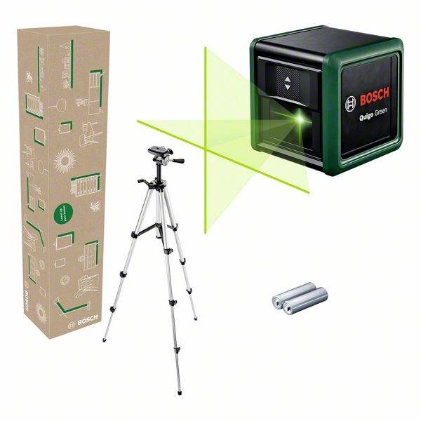 Bosch Home and Garden Quigo Green Set Korslinjelaser Räckvidd (max.): 12 m