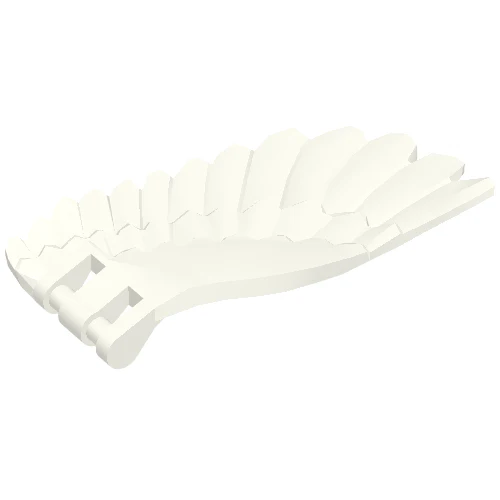 Part 20313 – Wing 4 x 7 Left with Feathers and Bar Handles