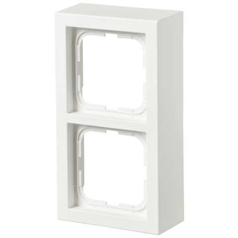 ABB 1722S85-884 Förhöjningsram 85 x 40 mm, vit 2-fack