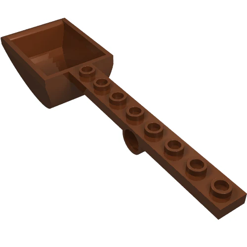 Part 30275 – Plate, Modified 1 x 8 with Pin Hole and Bucket (Catapult)