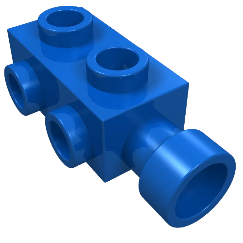 Part 4595 – Brick, Modified 1 x 2 x 2/3 with Studs on Sides and Extended Stud Receptacle