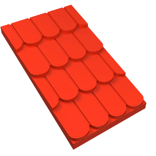 Part 787c01 – Fabuland Roof Support Slope, 6 x 2 with Red Fabuland Roof Slope without Chimney Hole (787 / 4323)