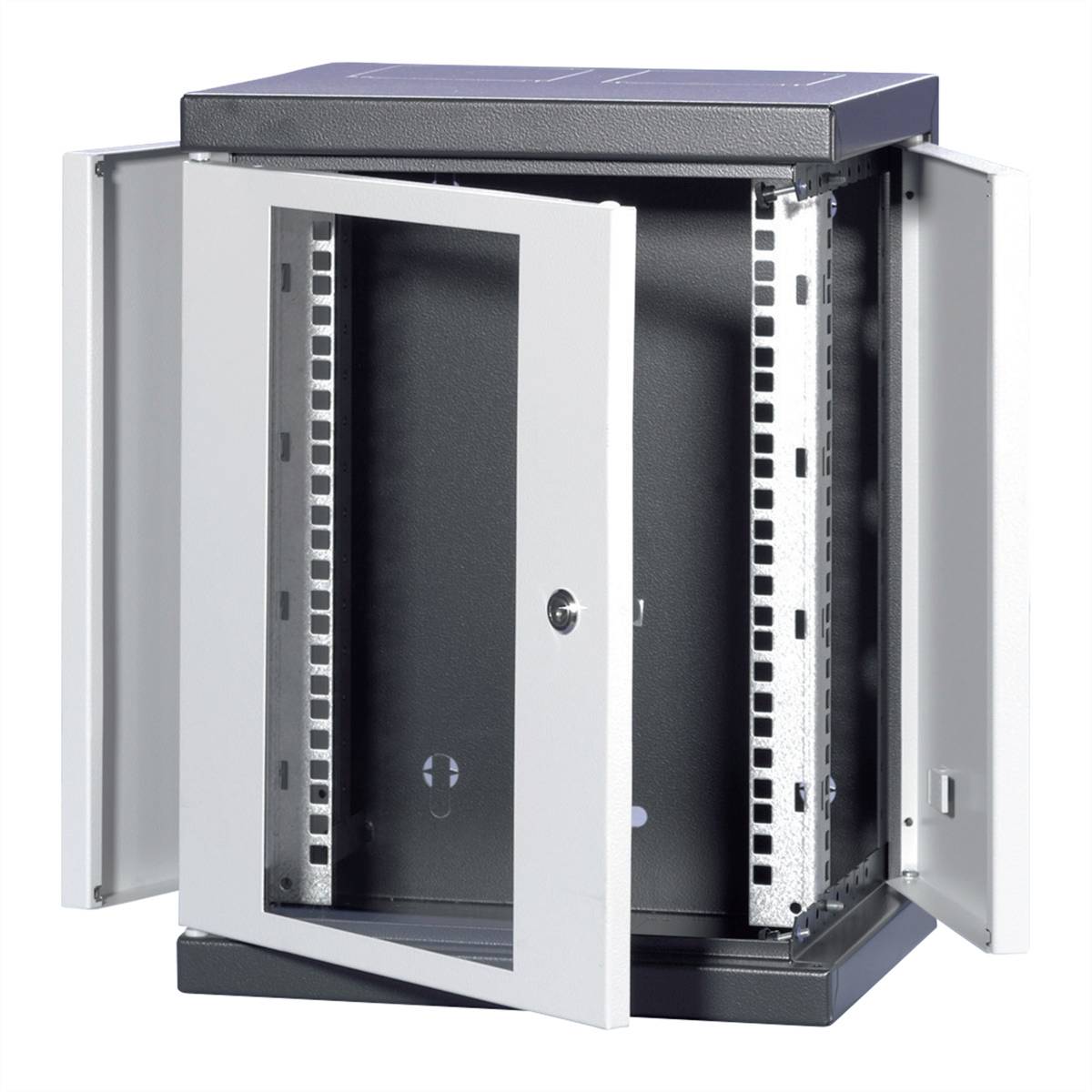nVent SCHROFF 10238152 10″ Nätverksrack 8 U Antracit/grå