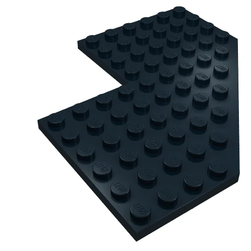 Part 2401 – Wedge, Plate 10 x 10 with 4 x 4 Cutout and Cut Corner