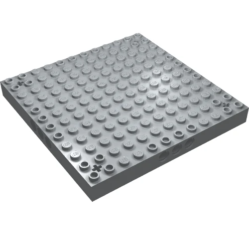Part 52040 – Brick, Modified 12 x 12 with 3 Pin Holes on each Side and Axle Holes in Corners