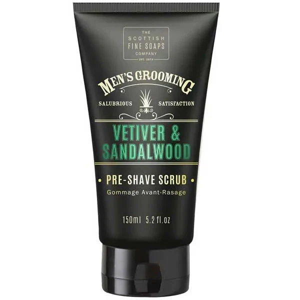 Scottish Fine Soaps Vetiver & Sandalwood Pre-Shave Scrub