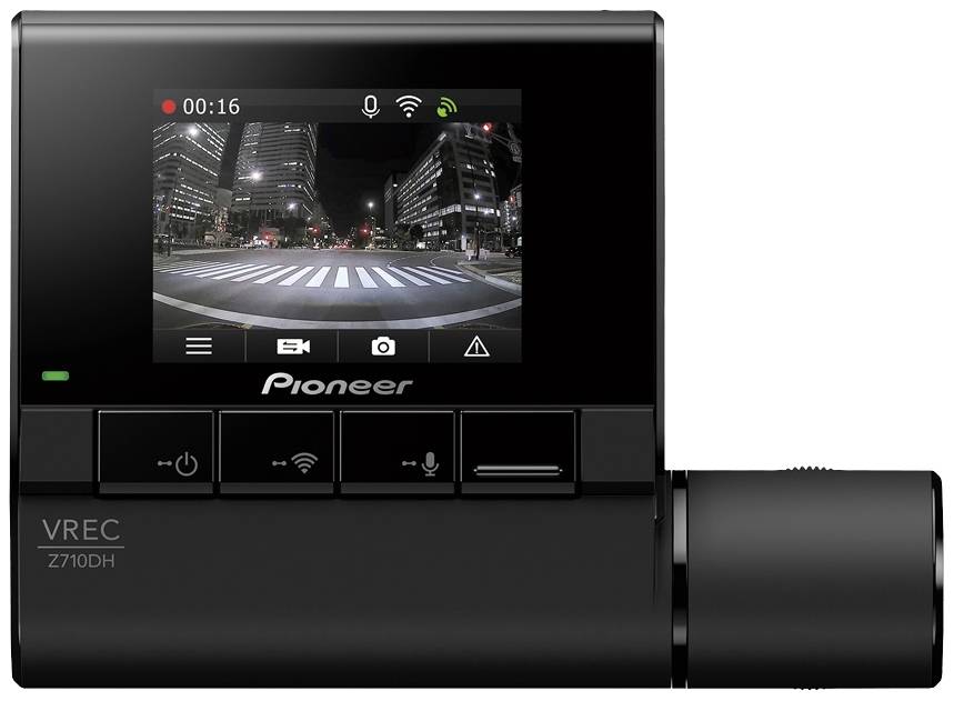 Pioneer VREC-Z710SH Bilkamera med GPS Horisontell betraktningsvinkel=130 ° 12 V Automatisk start, Display, WLAN
