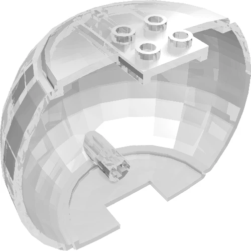 Part 20455 – Cylinder Hemisphere 9 x 4 x 7 with 4 Studs on Top