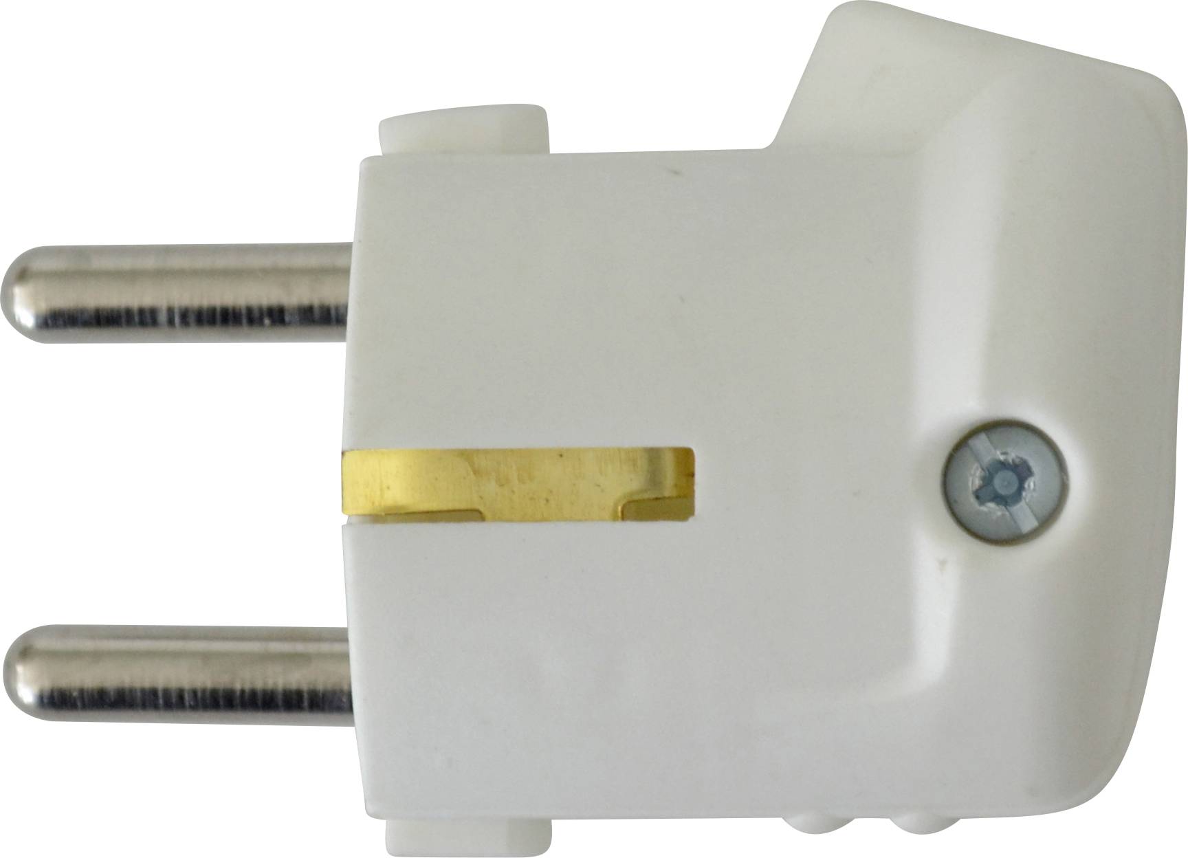 N & L 10931 Stickpropp vinklad Plast 230 V Vit