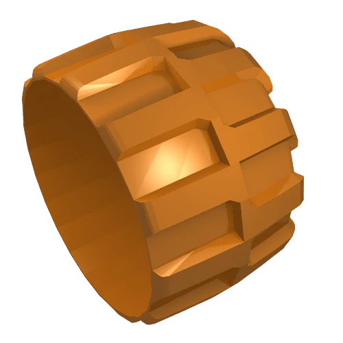 Part 2573 – Wheel Hard Plastic Giant (71mm D. x 47mm)