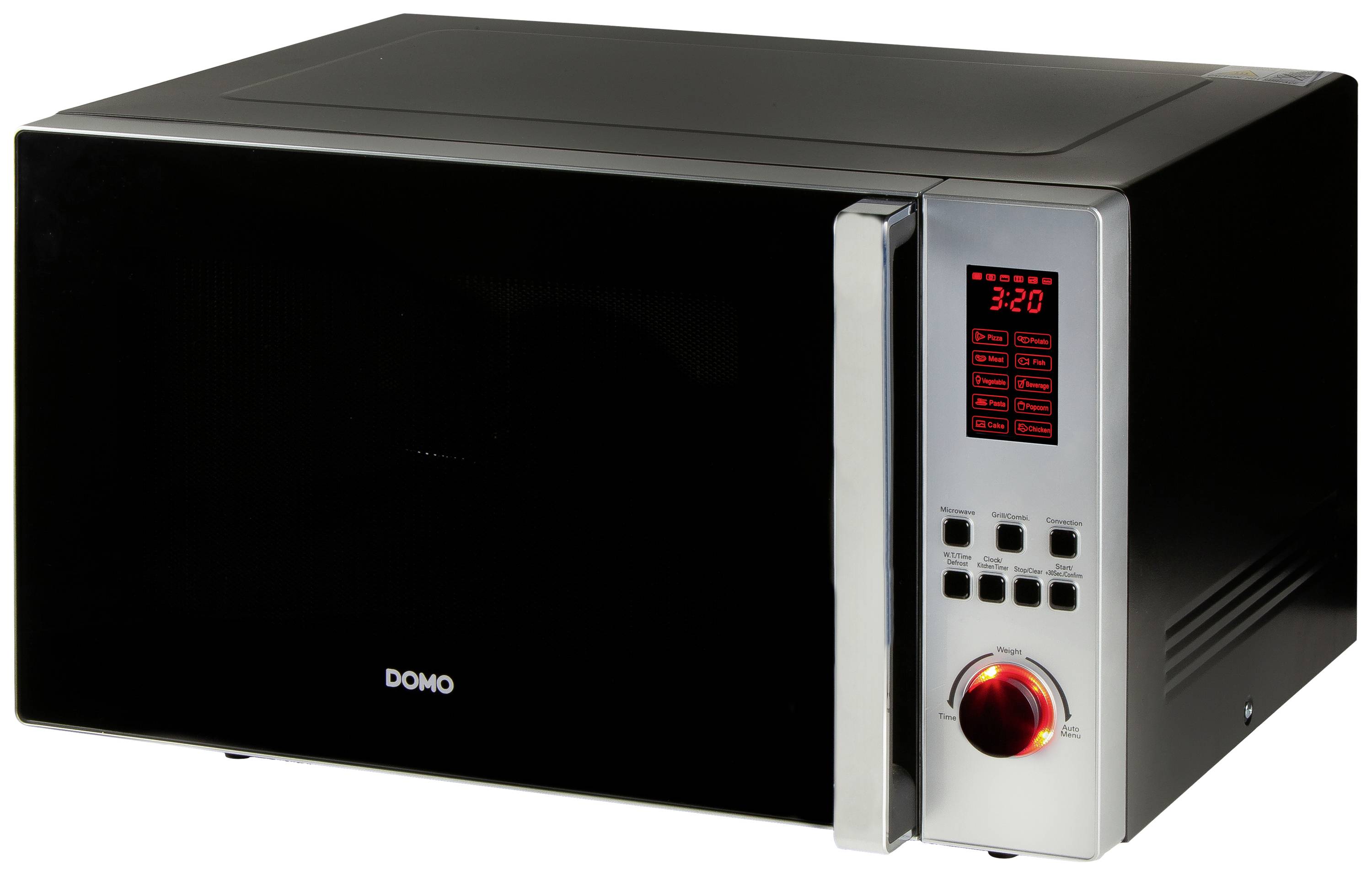 DOMO DO24201C Mikrovågsugn Svart 1000 W Timerfunktion