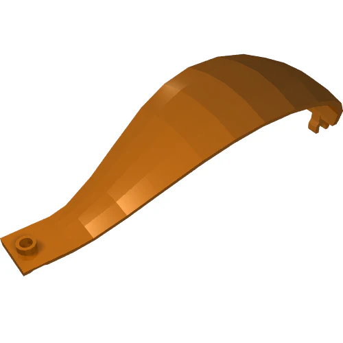 Part 18969 – Panel 4 x 4 x 11 Curved Tapered with Clip at Each End