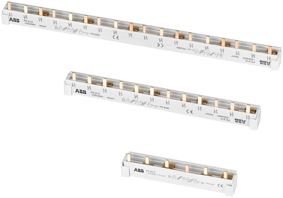 ABB 2CDL240213R1012 ABB SAMLINGSSKENA PS4/12NA Phase busbar Antal serier 4 Grå 4-polig 10 mm² 1 st